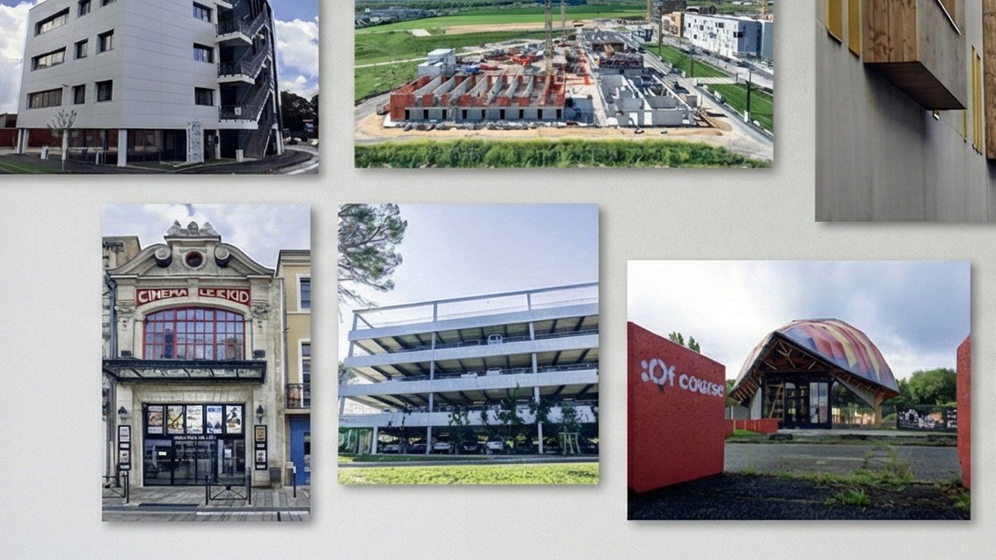 Gros plan sur un panneau Dibond présentant une réalisation