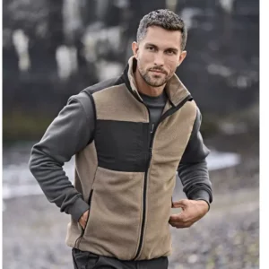 Bodywarmer épais avec empiècements renforcés