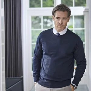 Pull col rond hommes