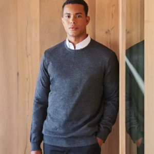 Pull col rond hommes